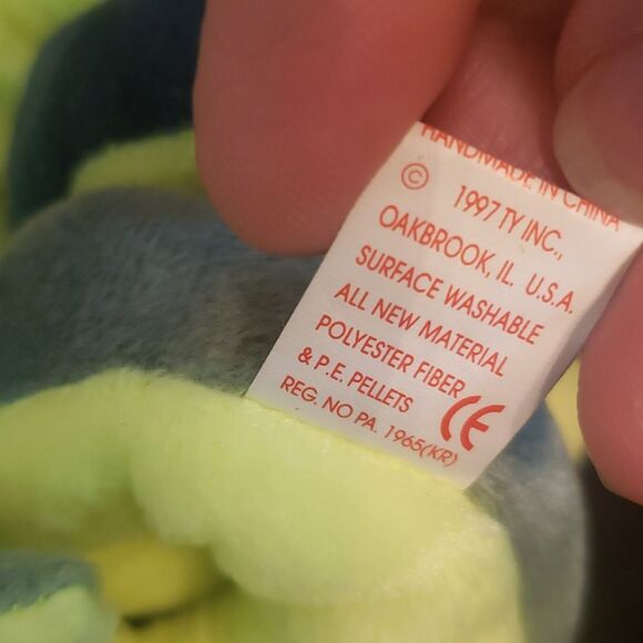 Vintage 1997 Ty Beanie Baby HISSY the Snake - Picture 9 of 9